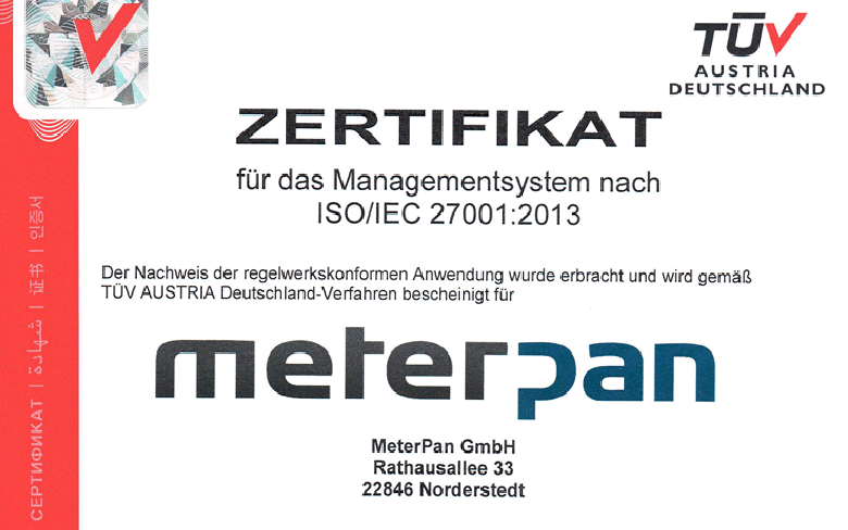 MeterPan als unabhängiger Lösungsanbieter für GWA zertifiziert